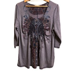 Live and Let Live Tunic Top Size 1X